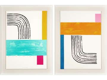 Alegría I & II - Wooden Painting by NOVOCUADRO ART COMPANY - view 2